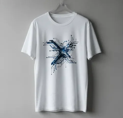 Farklı renklerde baskılı tişörtler ve sweatshirtler askıda