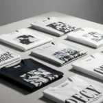 Sokakta giyilen farklı baskılı tişörtler ve sweatshirtler.