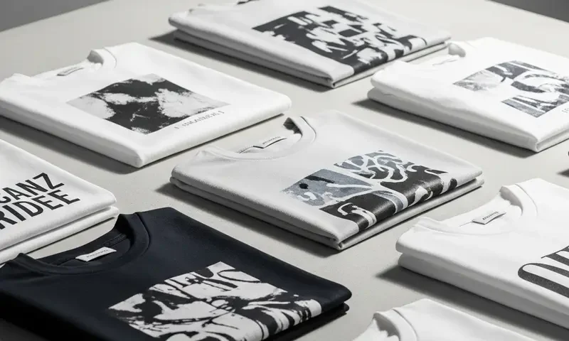 Sokakta giyilen farklı baskılı tişörtler ve sweatshirtler.